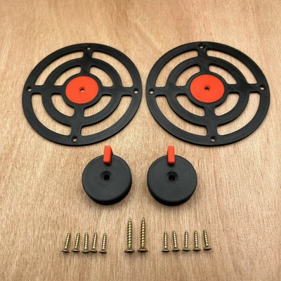 £8.99 • Buy Deluxe Mud Kitchen Cooker Rings And Knobs In Black/Red - Mud Kitchen Accessories