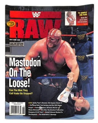 $8.99 • Buy Vader  WWF Raw Wrestling Magazine MAY JUNE 1996 * No Poster