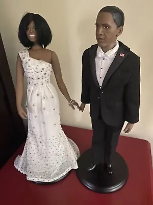 Barack And Michelle Obama 2008 Inauguration Dolls By Danbury Mint Inaugural • $79.99