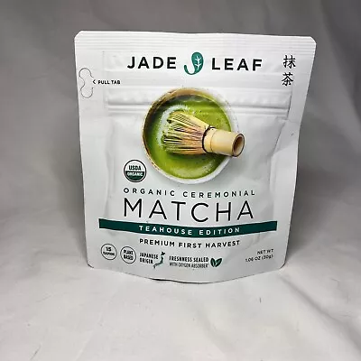 Jade Leaf Organic Ceremonial Matcha Teahouse 1.06 Oz Pouch EXP 12/2023 • $17.99