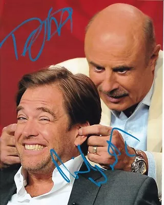 MICHAEL WEATHERLY And DR. PHIL MCGRAW Signed Autographed 8x10 BULL Photo • $224.10
