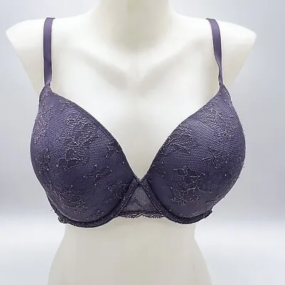 Victoria’s Secret Biofit Demi Uplift Underwire Padded Bra Purple Size 38D • $13