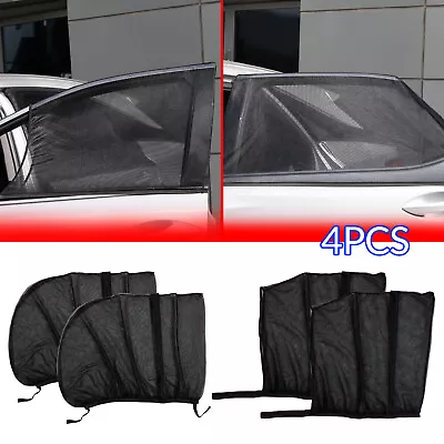 4pcs Car Window Curtains Front Rear Sun Shades UV Protection Baby Child Protect/ • $14.59