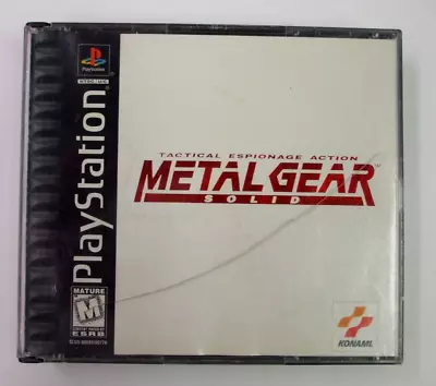 Metal Gear Solid (sony Play Station 1) Black Label Complete Working Instruct • $49.99