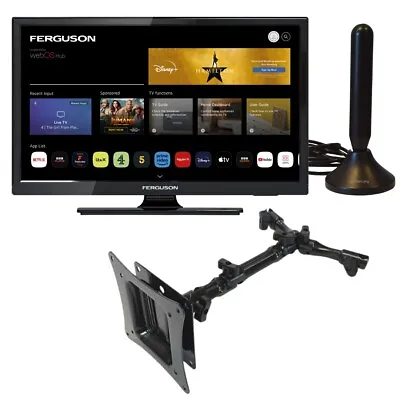 Transit Custom Campervan 12v 19  LED Smart TV Headrest Mount & HD Aerial Kit • £305