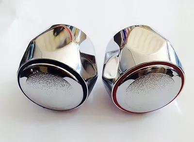 Tap Top/Head Chrome Plated Brass (HOT & COLD) Pair • £14.99
