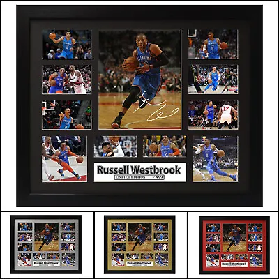 $120 • Buy Russell Westbrook Signed Framed Memorabilia Limited Edition -V2-