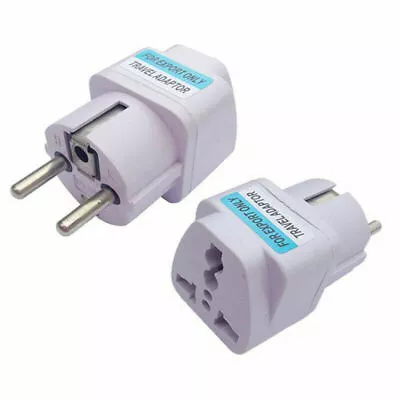 UK To EU Europe EURO / US USA AC Power Wall Plug Travel Charger Adapter Converter • $3.97