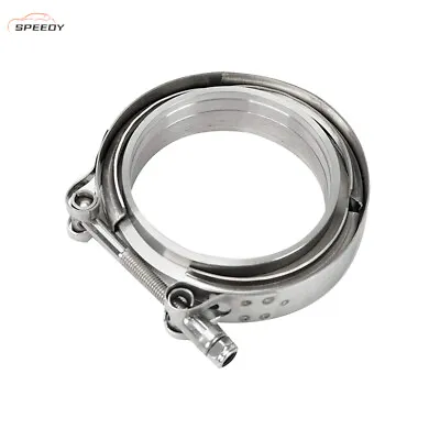$18.89 • Buy 4 Inch V-band Clamp 4  Stainless Steel Flange Male-Female Fit For Ex Pipe