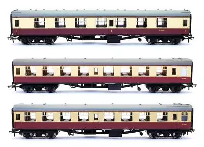 £89.50 • Buy Bachmann/hornby 'oo' Gauge Rake Of 3 Br Mk1 Crimson&cream 1x Fk & 2x So Coaches