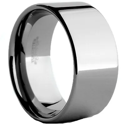 Tungsten Carbide Wide Wedding Band Men's Ring Comfort Fit 12MM • $19.99