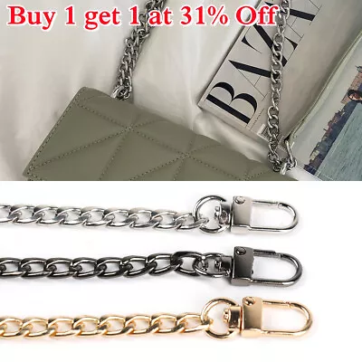 £4.36 • Buy 120cm Flat Metal Chain Strap Replacement For Cross Body Shoulder Bag Handbag UK