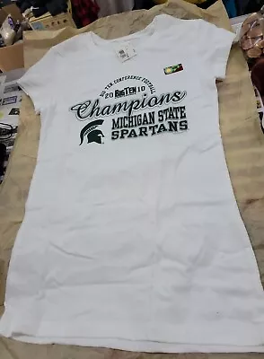 2010 MICHIGAN STATE SPARTANS BIG TEN CONFERENCE FOOTBALL CHAMPIONS T-SHIRT LadyM • $9