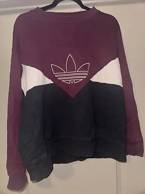 Vintage 90s Adidas Crewneck Sweatshirt Logo Size M • $19