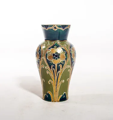£795 • Buy William Moorcroft Macintyre Florian Ware Small Vase Green & Gold! UK Made!