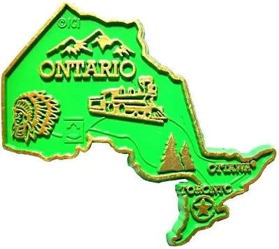 Ontario Map Fridge Magnet • $6.99