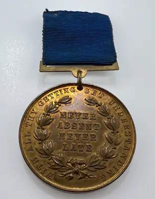 1901 Cumberland Voluntary Schools Attendance Medal Agnes Nelson 44 Mm Dia • £25