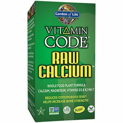 Raw Calcium 120 Caps Vitamin Code Whole Food Calcium Garden Of Life Vegan • $38.75