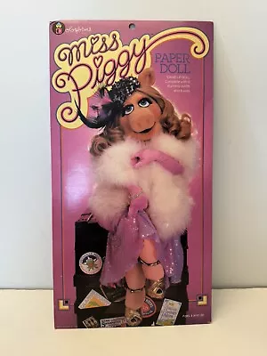 1980 Colorforms Miss Piggy Paper Doll Stand Up 6 Outfits 7 Wigs Muppets Hensen • $4.99