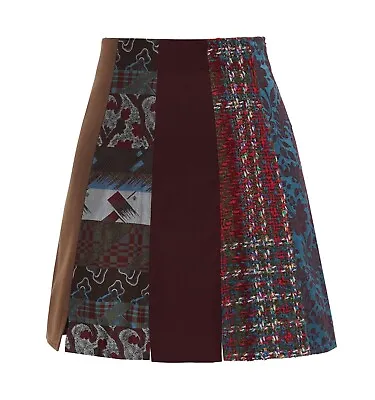 £85.85 • Buy Womens Bazar De Christian Lacroix Tweed Skirt Multicolor Wool Size 38 / S