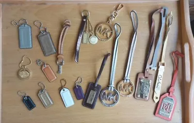 20 Psc LOT Purse Hang Tags Charms Fobs Coach Fossil RL Radley MKors ETC • $39