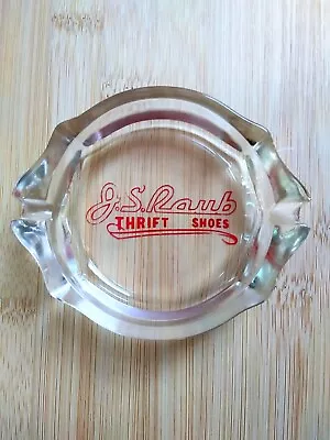 Vintage JS Raub Shoes Advertising Art Deco Ashtray Trinket Dish Wilkes Barre PA • $9