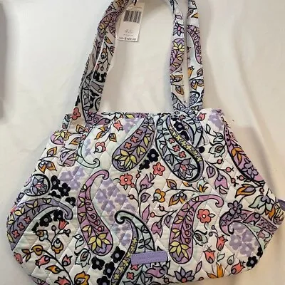 Vera Bradley Purse  Purple Maddalena Paisley Triple Compartment Shoulder Bag NWT • $34.94