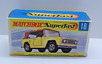 Matchbox Superfast No.18a Field Car  Original  Repaired Display/storage Box Only • £10.49