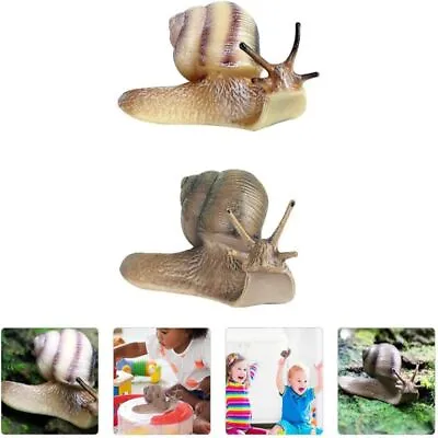 £5.87 • Buy Decor Snail Figurine Toy Snail Statue Mini Animal Figures For Fairy Garden