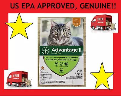 K9 Advantage II / 2 9 Flea Drop Medicine For Cats 6 Pack K-9 6 Month Supply NEW • $69.99
