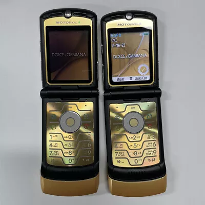 Limited Edition Motorola Razr V3i DOLCE GABBNNA Unlocked Flip Mobile Phone • $41.99