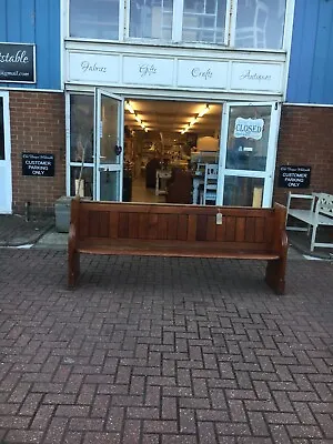 Victorian Antique Church Pew Vintage Pine BenchKent Furniture Showroom • £495