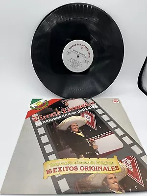 Vicente Fernandez Canciones De Sus Peliculas 16 Exitos Rare Vinyl Vinilo • $35