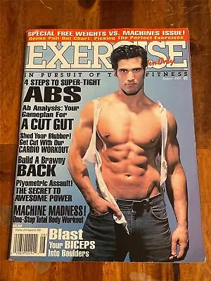 EXERCISE FOR MEN ONLY Bodybuilding Muscle Fitness Magazine 8-01 • $7.49