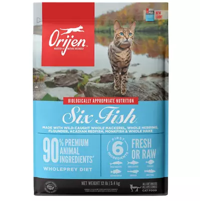 $68.99 • Buy ORIJEN Dry Cat Food, Grain Free, Premium Fresh And Raw Animal Ingredients