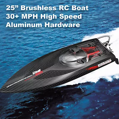 UDI  Large Brushless RC Boat 25 For Adults 30+MPH High Speed Remote Control Boat • $209.99