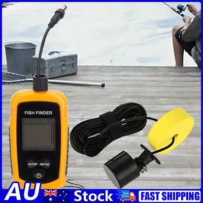 AU 100M Sonar Depth Sounder 45 Degrees Underwater Echo Sounder For Lake Sea Fish • $67.53