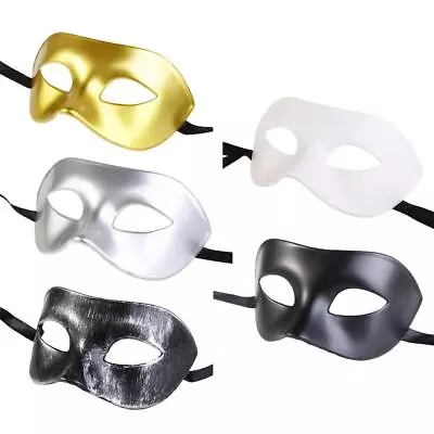 Phantom Half Face Masks Venetian Masquerade Ball Halloween Fancy Dress Mask • £4.98