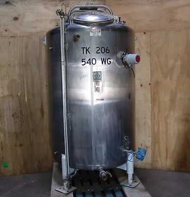 Cherry Burrell 540 Gallon Stainless Mixing Tank • $2500