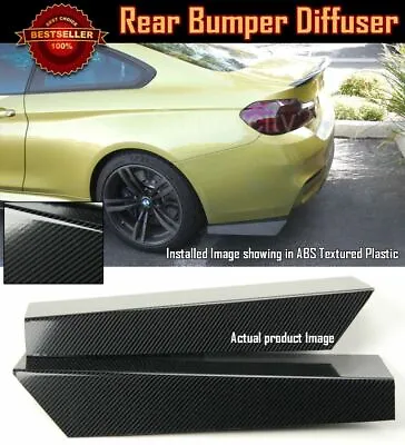 Pair 18  Rear Bumper Carbon Effect Apron Fin Splitter Diffuser Valence For Chevy • $40.96