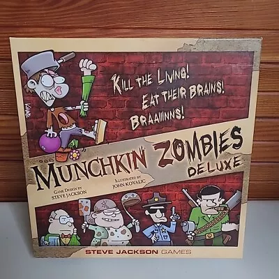 Munchkin Zombies Deluxe Board Game Kill The Living! Eat Their Brains! Complete • $20