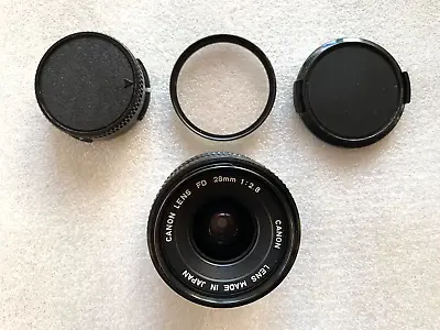 Canon F/2.8 1:2.8 28mm FD Wide Angle Lens AE1 A1 AV1 AT1 T50 T70 Good Condition • $85.98