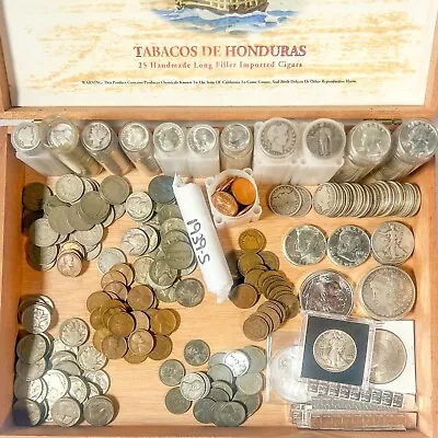 Cigar Box Mixed U.S. Coin Lot (Vintage) | LIQUIDATION SALE | • $37.99