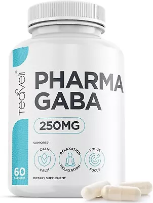 Pharma GABA (250 Mg) Naturally Fermented GABA- 60 Capsules • $34.95