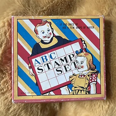 Vintage ABC Stamp Set With Stamp Pad 30 Stamps Made In Japan • $10.99