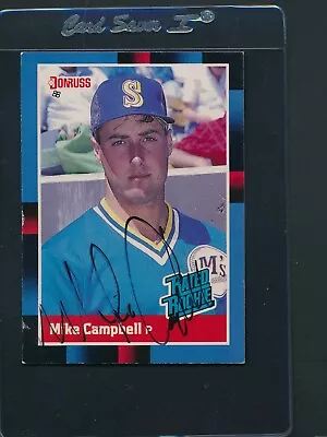 1988 Donruss #30 Mike Campbell Mariners Signed Auto *C3657 • $3