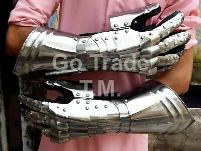 £79.99 • Buy Medieval Gauntlet/gloves Knight Functional Armour Gloves Vintage Armor Gloves