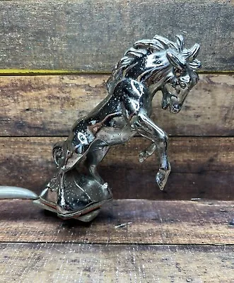 Vintage Chrome Mustang Horse Hood Ornament Bronco Stallion Car Truck  7  • $49.99