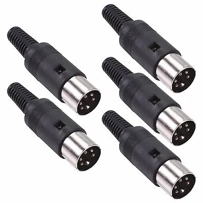 5 X 5-Pin DIN Plug Connector 240° • £6.19