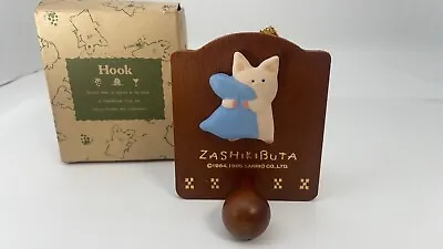 Sanrio Zashikibuta Wooden Wall Hanging Hook 1985 Made In Japan • $55.55